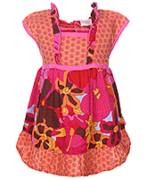Ladybird - Short Sleeves Floral Print Cotton Frock