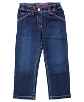 Lady Bird -  Blue Jeans With Washed Style