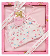 Flower Print Baby Gift Set