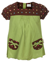 Lady Bird - Short Sleeves Frock With Front Pockets