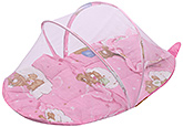 Fab N Funky - Musical Mosquito Net Bedding Set Bear N Balloon Print