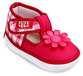 Cute Walk - Baby Sandals With Floral Applique