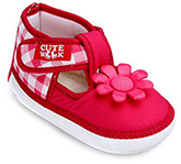 Cute Walk - Baby Sandals With Floral Applique