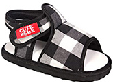 Cute Walk - Black Checks Sandals