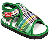 Cute Walk - Green Checks Sandals