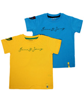 Gini & Jony - Half Sleeves Printed T-Shirt Pack Of 2
