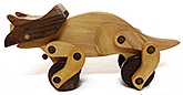 Aatike - Wooden Dino Triceratops Toy