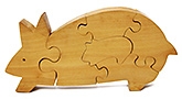Aatike- Puzzle  Wooden Rabbit