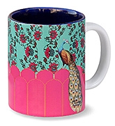 India Circus Kuheli Peacock Plume Coffee Mug