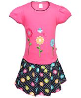 Toffy House - Top & Skirt Set Flower Print