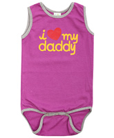 Baby Hug - Sleeveless Heart Print Onesies