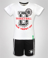 Palm Tree - Half Sleeves T-Shirt And Shorts Set
