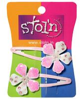 Stol'n - Sparkle Flower Snap Clips