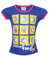 Doremon - Cap Sleeves Printed T-shirt