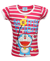 Doremon - Short Sleeves T-Shirt With Stripes