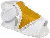 Isabelle - Front Open Yellow Baby Booties