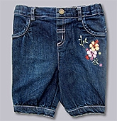 Beebay - Flower  Dark Blue Capri