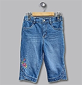 Beebay - Flower Sequin Blue Capri