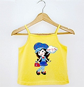 Beebay - Yellow Sapgetthi Top With Graphic