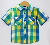 Beebay - Tropical Green Yellow Half Sleeves Shirt