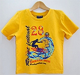 Beebay - Half Sleeves Yellow Graphic T Shirt