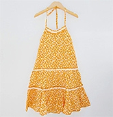 Beebay - Floral Print Halter Neck Frock