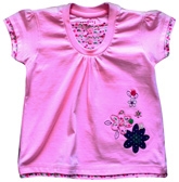 Toonz - Pink Top Flower Embroidery