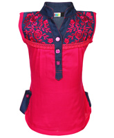 SAPS - Sleeveless Embroidered Top