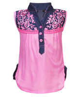 SAPS - Sleeveless Embroidered Top
