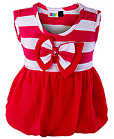 SAPS - Sleeveless Top With Stripes And Bow