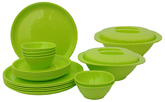 Incrizma 22 Pieces Round Dinner Set - Lime Green