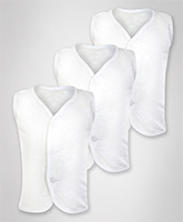 Baby Hug - Set of 3 White Vests
