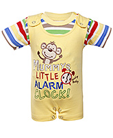 Toffy House - Romper Suit With Half Sleeves T-Shirt