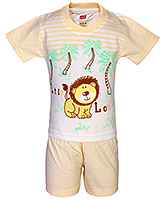 Fun - Boys Half Suit Little Lion Print
