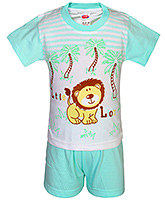 Fun - Boys Half Suit Little Lion Print