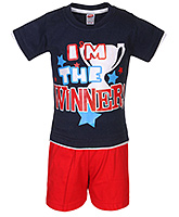 Fun - Half Sleeves T Shirt With Shorts Set