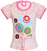 Angel - Short Sleeves Floral Print Frock