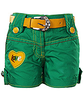 SAPS - Green Shorts With Belt