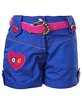 SAPS - Blue Shorts With Belt