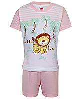 Fun - Boys Half Suit Little Lion Print Set