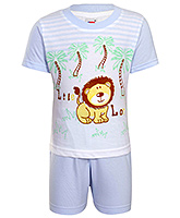 Fun - Boys Half Suit Little Lion Print Set