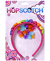 Hopscotch - Multi Coloured Hair Band And Snap Clip