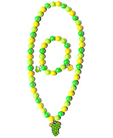 Hopscotch - Grapes Charm Beads Necklace And Bracelet Set