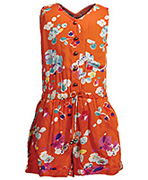 Little Pixies - Sleeveless Floral Print Jumpsuit
