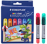 6 Noris Gel Glitter Crayon Colours 6 Gel Crayons, Twist And Colour With Glitter Effects...