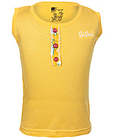 Gini & Jony - Yellow French Sleeves Top