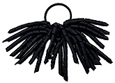 Needy Bee -  Black Ribbon Pony Tail Holder