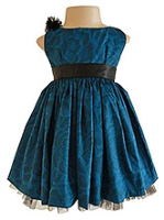 Faye - Cotton Satin Floral  Dress