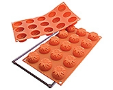 Silikomart 15 Small Sunflower Shaped Silicon Muffin Mould - SM-072
