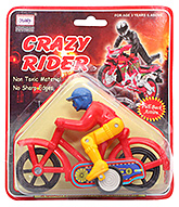 Crazy Rider With Cycle CT 069 3 Years+, Safe non toxic pull back and go toy for lo...